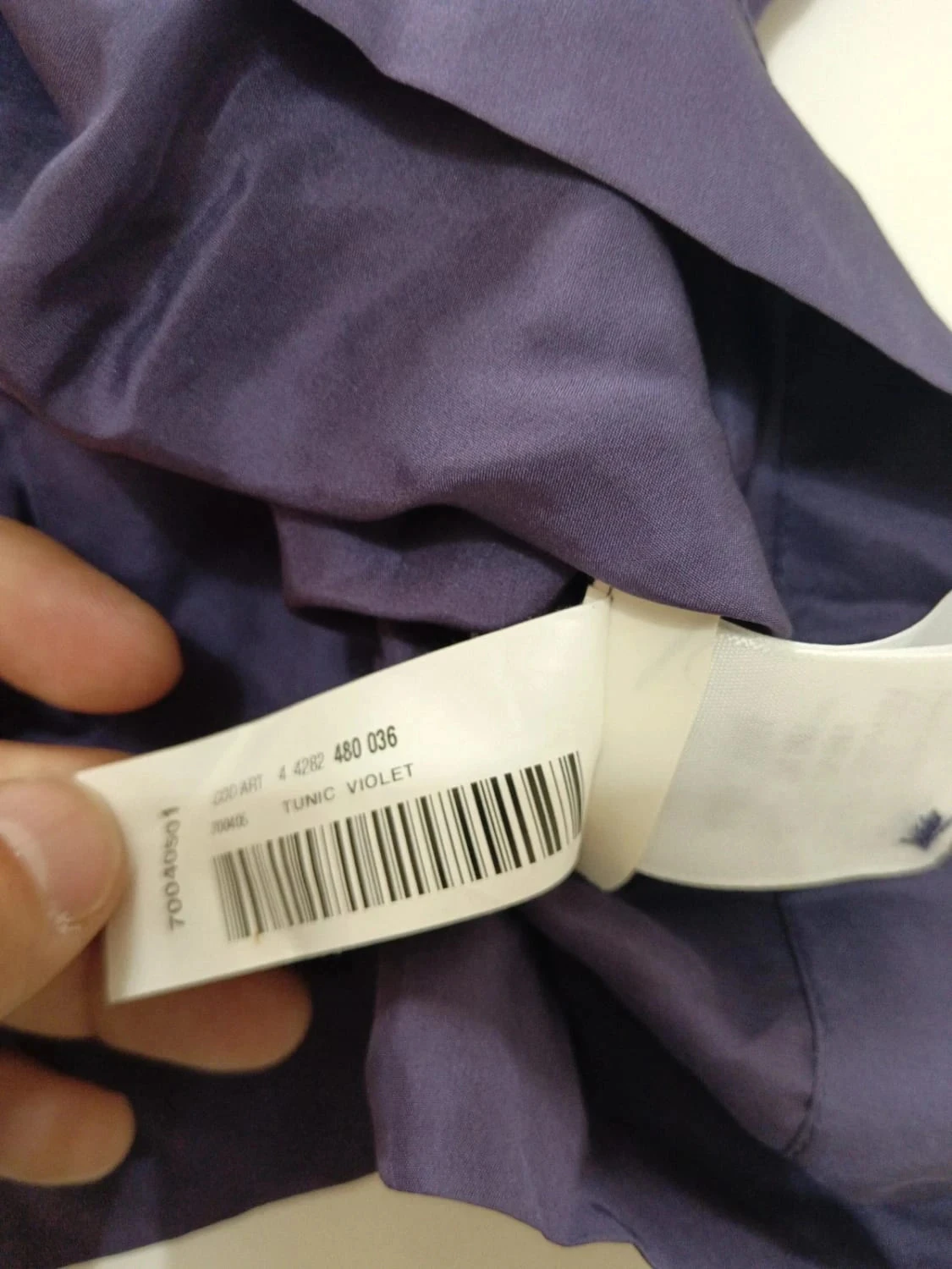 C84 Cyrillus Tunic Purple Silk size 36 – photo 6
